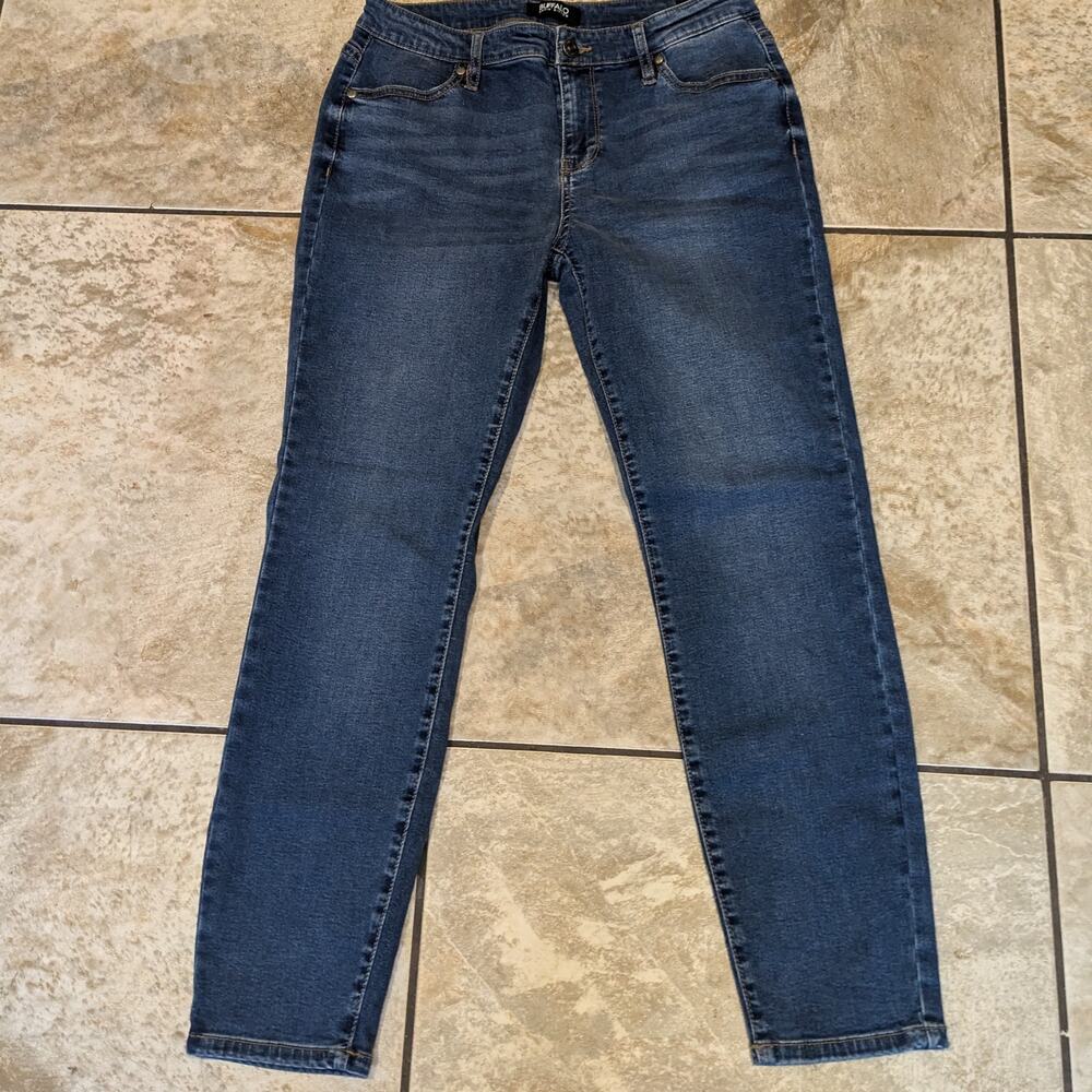 Buffalo David Bitton Women's 6/28 Jeans Blue Denim 28x26.5 Mid-Rise Soft Stretch
